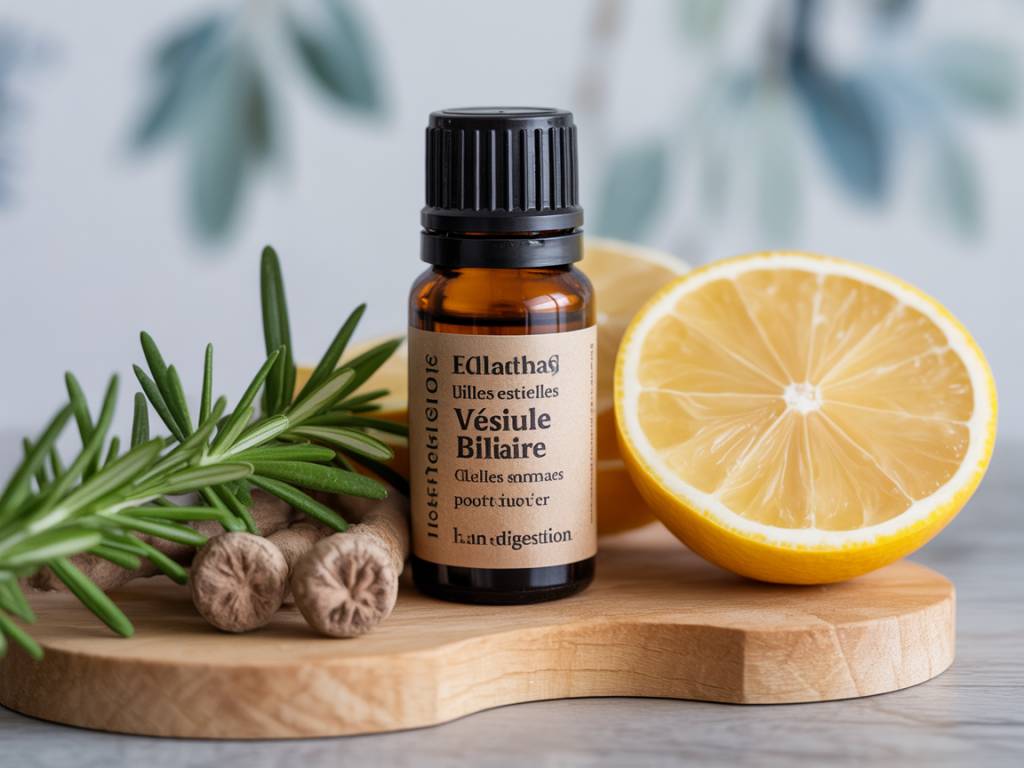 Huiles essentielles vésicule biliaire : quelles synergies aromatiques pour soutenir la digestion